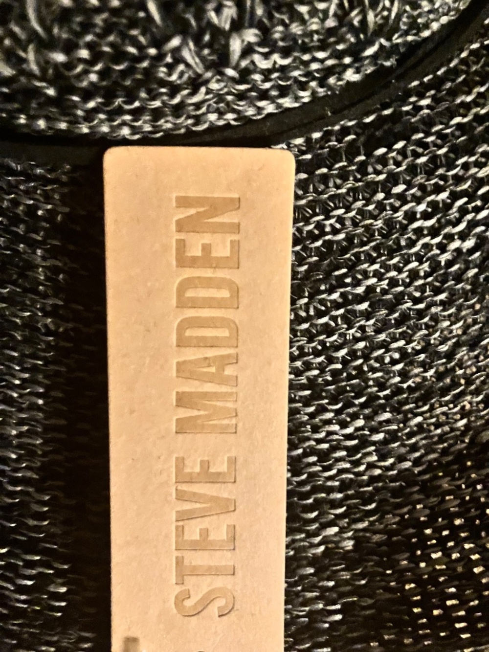 NWT Steve Madden Black Open Lacework Cowboy Hat Women's M - Picture 3 of 8
